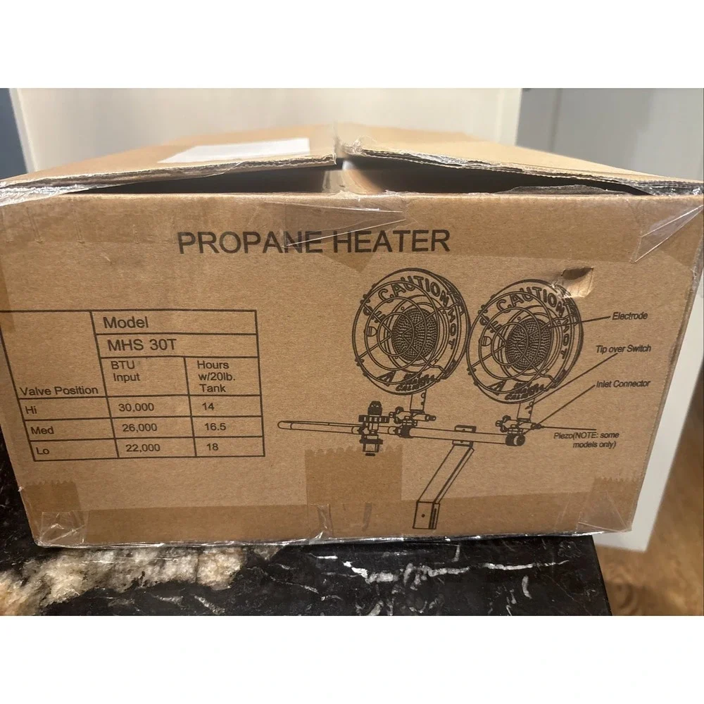 MHS30T Double Tank Top Outdoor Propane Heater